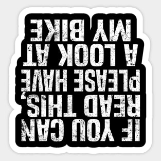 Downhill Mountainbike MTB Mountainbiker Gift Quote Sticker